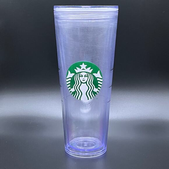 Starbucks Clear Venti 24 fl oz Cold Tumbler Water Cup Reusable - Picture 1 of 6